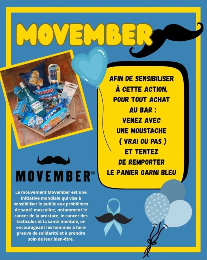 TOUS ENSEMBLE POUR MOVEMBER !